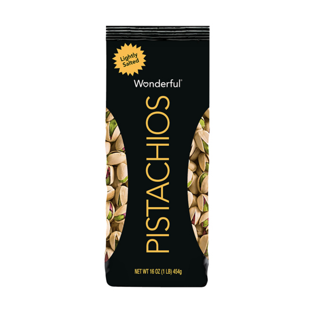 Wonderful Roasted and Lightly Salted Pistachios 16 oz